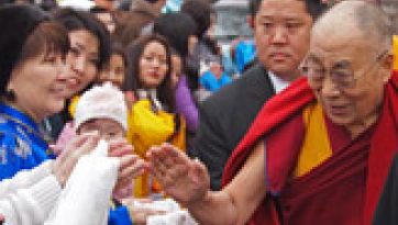 परम पावन दलाई लामा का डीयर पार्क, मैडिसन, डब्ल्यू आइ में आगमन