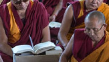 सेरा जे में लमरिम प्रवचन का छठा दिन