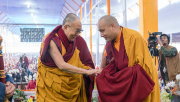 कालचक्र अभिषेक का दूसरे दिन - शिशु प्रवृत्ति के सात अभिषेक